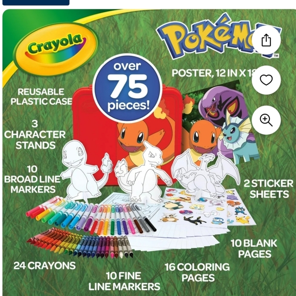 Crayola Pokémon Charmande Art Case - Picture 3 of 8